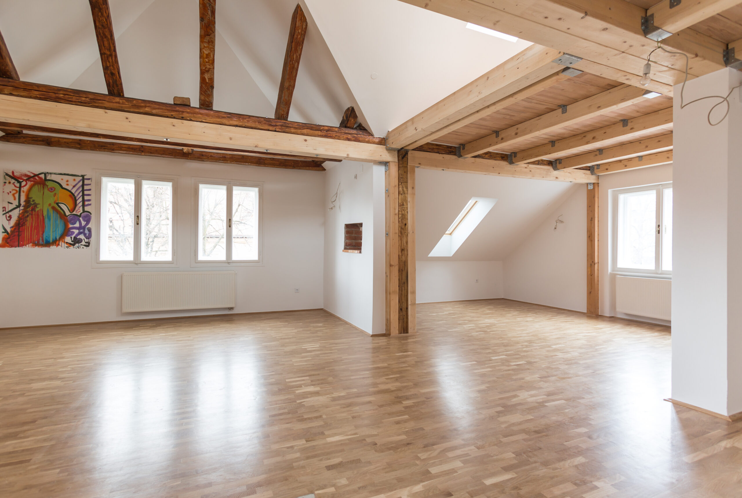 Interior of modern house with empty space